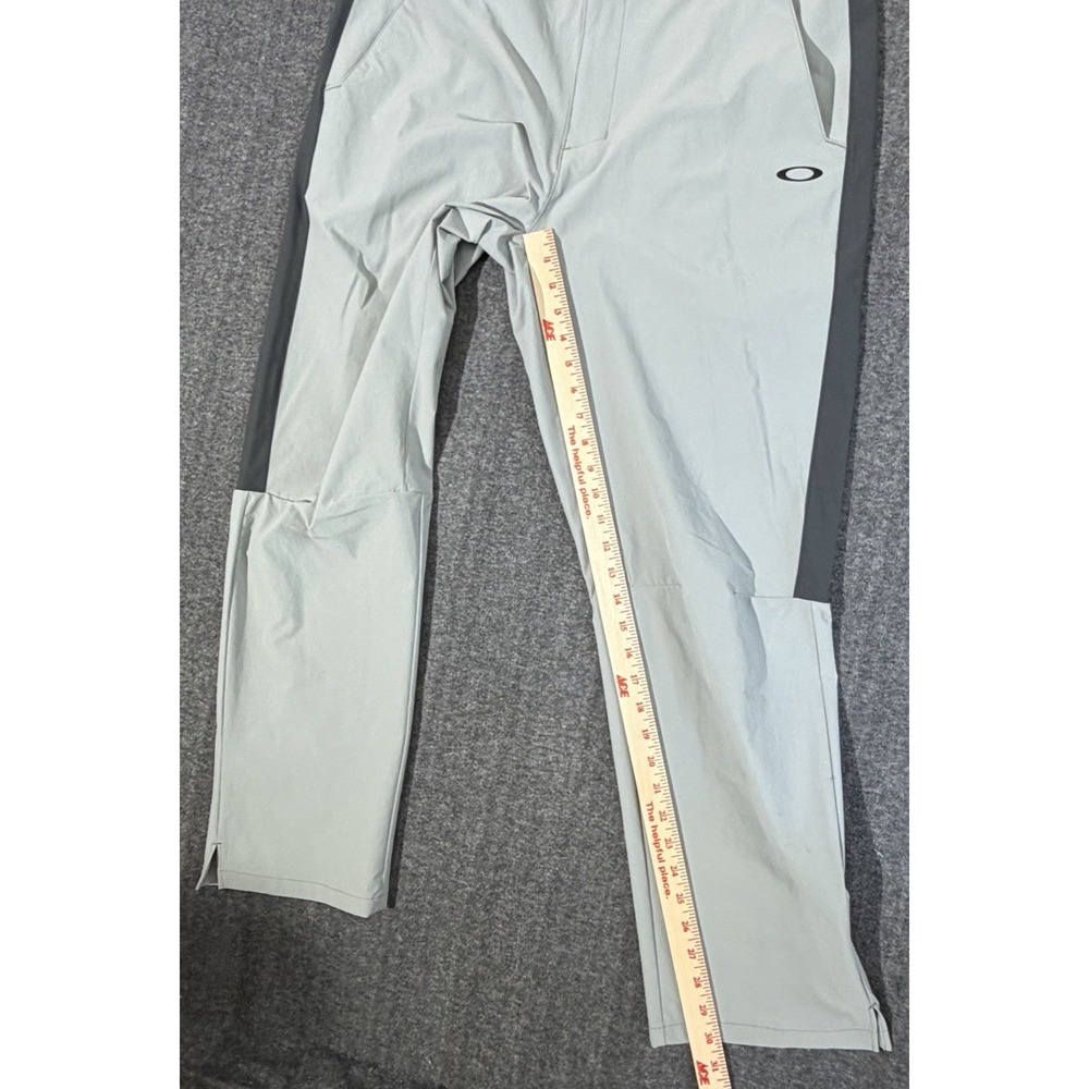 Oakley Golf Pants Mens 38 Gray /Black Stripe Straight Leg Regular Fit Athletic - Picture 8 of 10